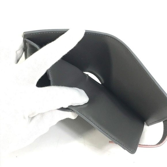 CELINE 10H263BRU.10GV Bicolor Small strap wallet Compact Trifold wallet - Picture 11 of 14